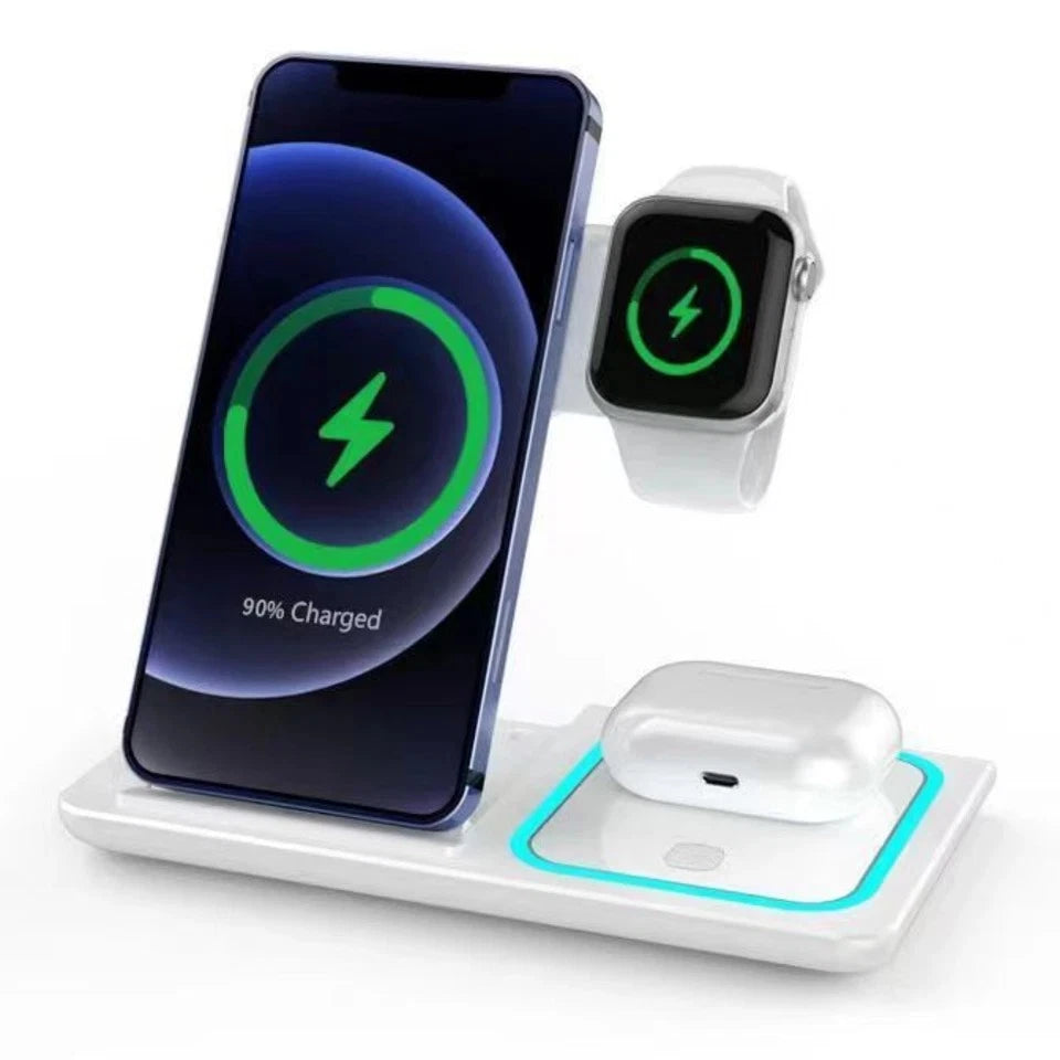3 in 1 Fast Wireless Charger Station