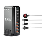 8 Port GAN 320W Charging Station