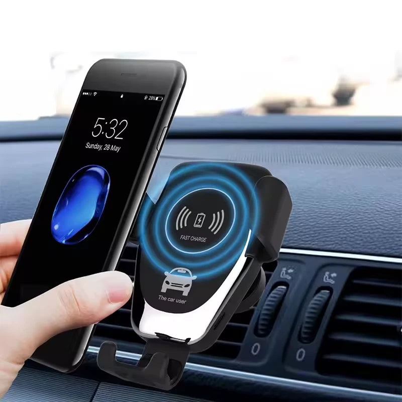 Wireless Automatic Clamping 15W Clip Car Charger