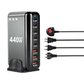8 Port GAN 440W Charging Station