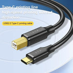 USB C to Type B Printer Cable