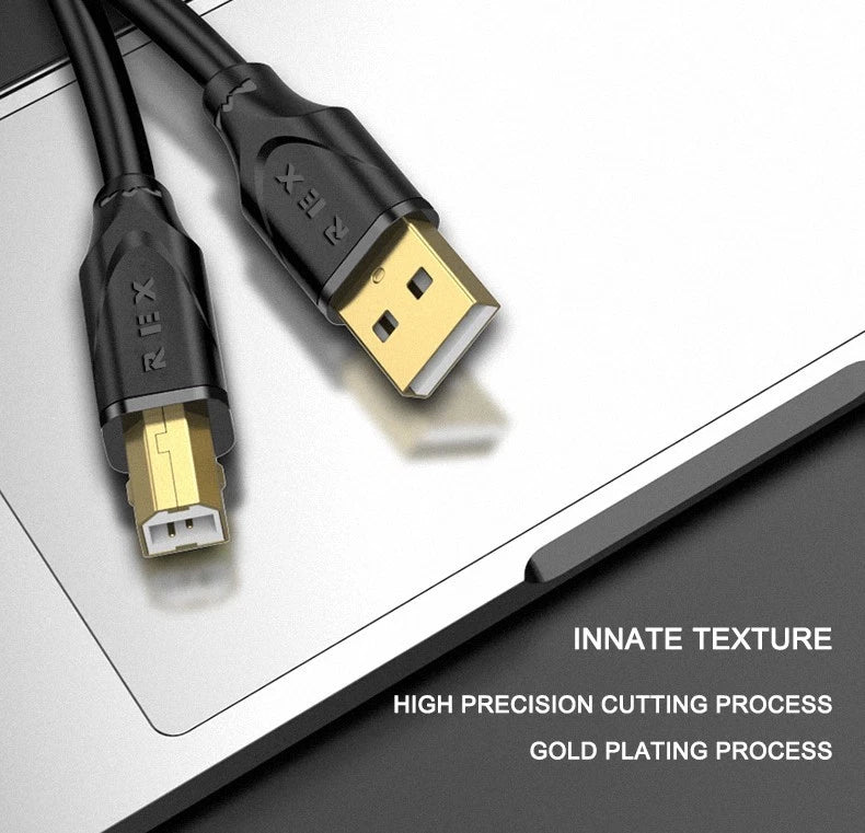 USB A to Type B High Speed Cable