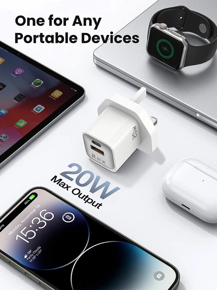 20W Fast Charging USB-C PD Plug