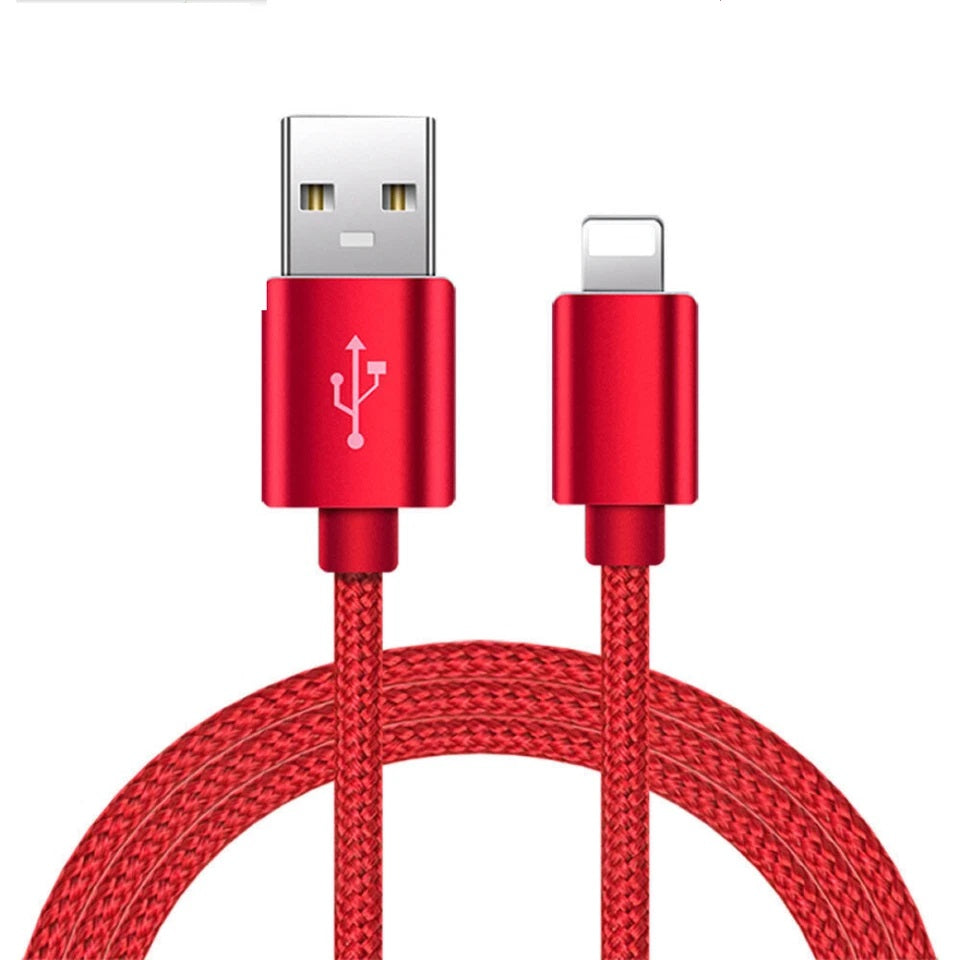 USB A to Lightning Braided Charging Cable