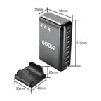 8 Port GAN 600W Charging Station