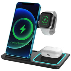3 in 1 Fast Wireless Charger Station