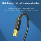 USB C to Type B Printer Cable