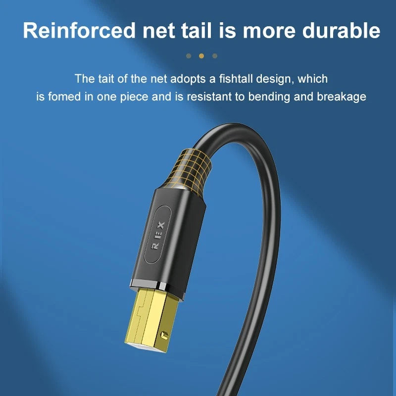 USB C to Type B Printer Cable
