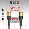 USB C to C 60W PD Braided Cable