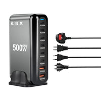 8 Port GAN 500W Charging Station