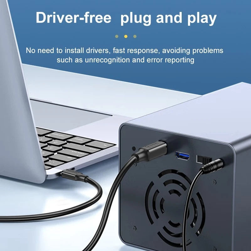 USB C to Type B Printer Cable