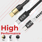 USB C to C 60W PD Braided Cable