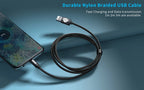 USB A to Lightning Braided Charging Cable