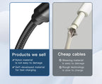USB A to Lightning Braided Charging Cable
