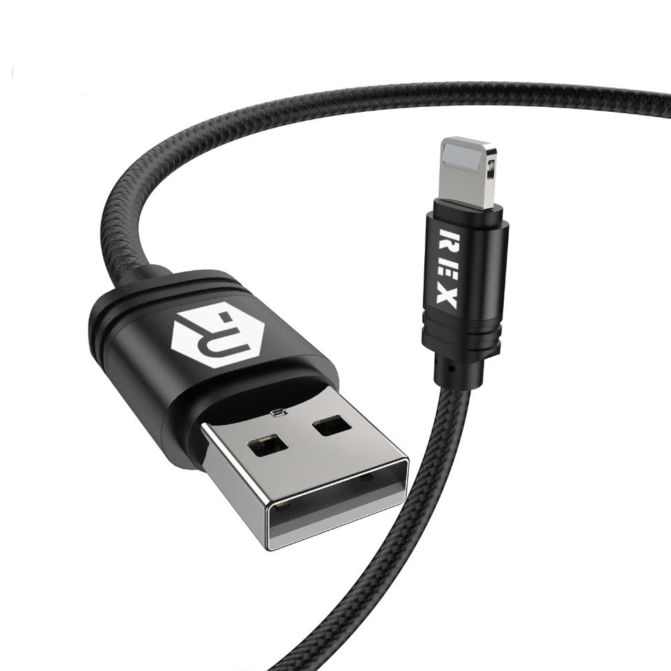 USB A to Lightning Braided Charging Cable