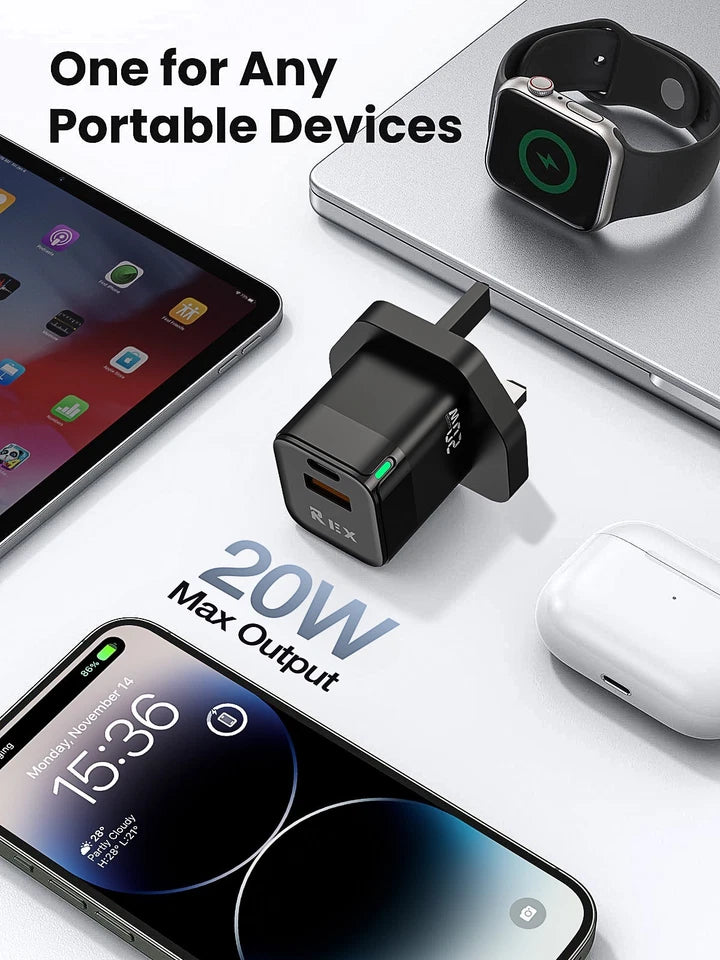 LED 20W Fast Charging PD Plug