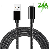USB A to Lightning Braided Charging Cable