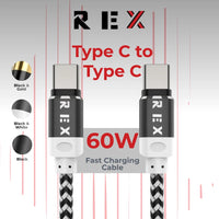 USB C To C 60W PD Braided Cable