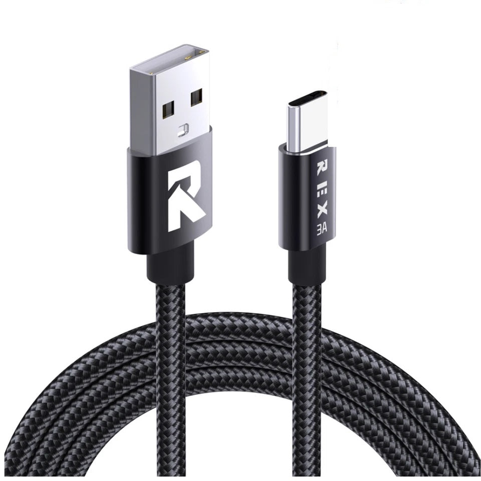 USB A to C Fast Charger Braided Cable