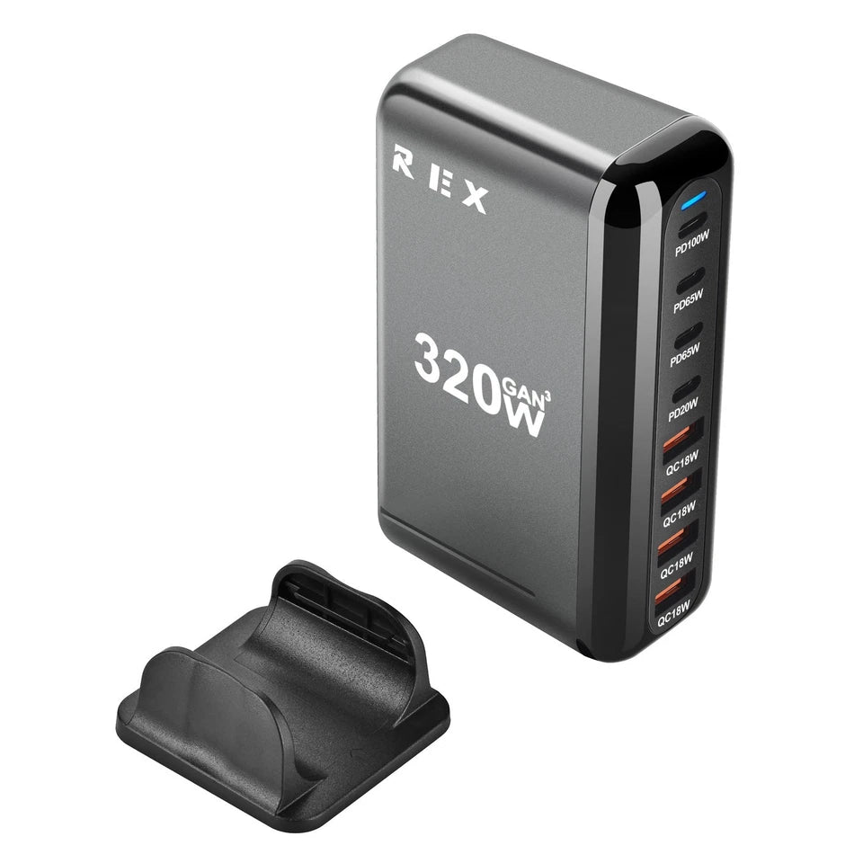 8 Port GAN 320W Charging Station