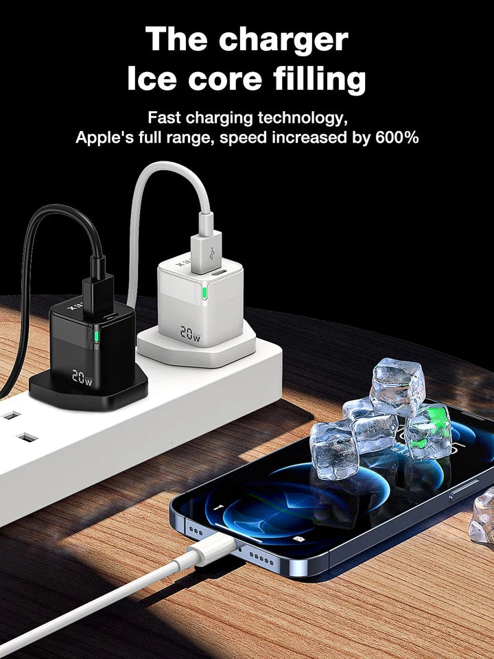 LED 20W Fast Charging PD Plug