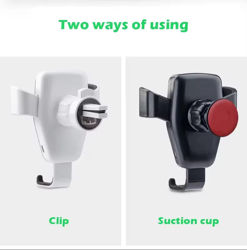 Wireless Automatic Clamping 15W Clip Car Charger