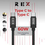 USB C to C 60W PD Braided Cable